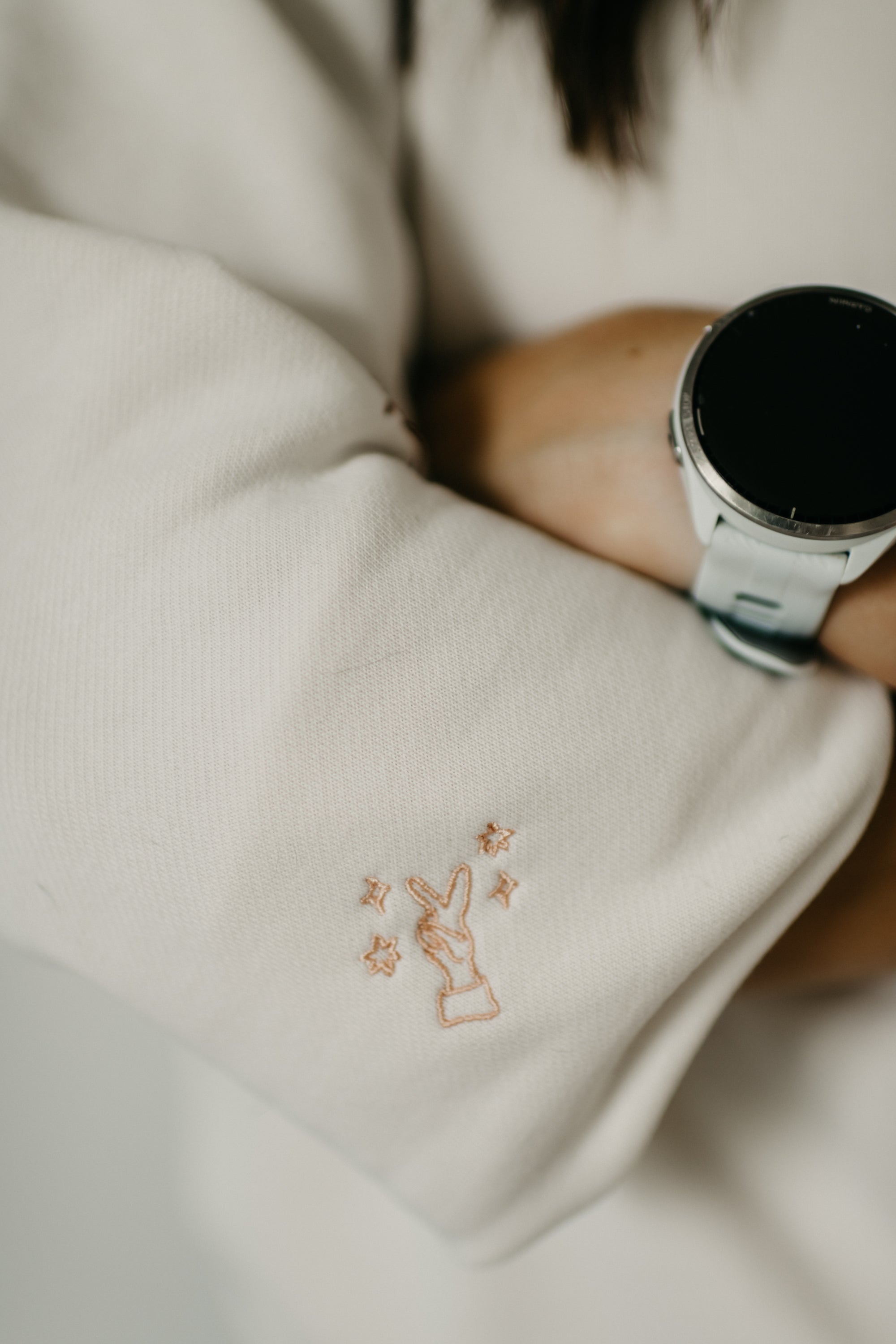 Embroidered Crew Sweatshirt