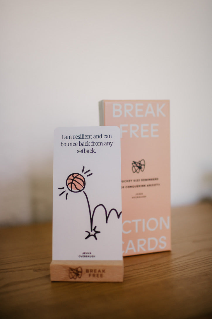Break Free Action Cards: Pocket Size Reminders for Conquering Anxiety
