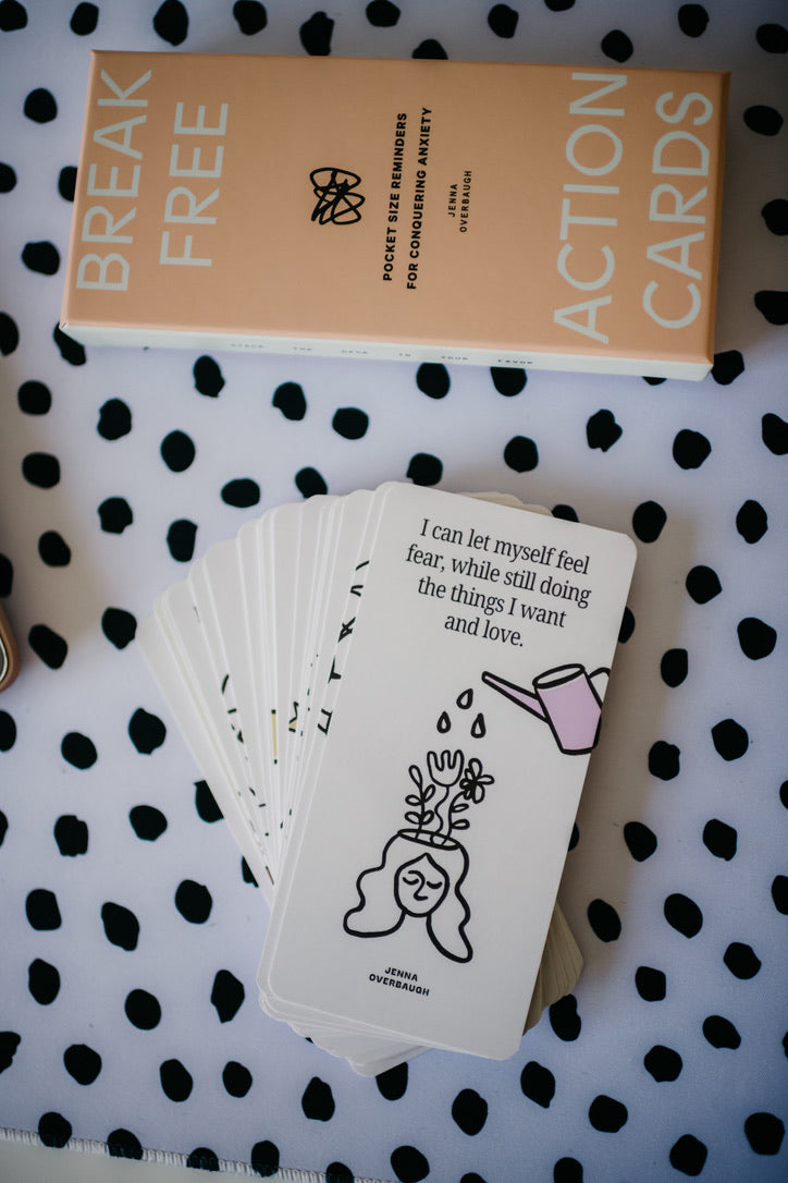 Break Free Action Cards: Pocket Size Reminders for Conquering Anxiety