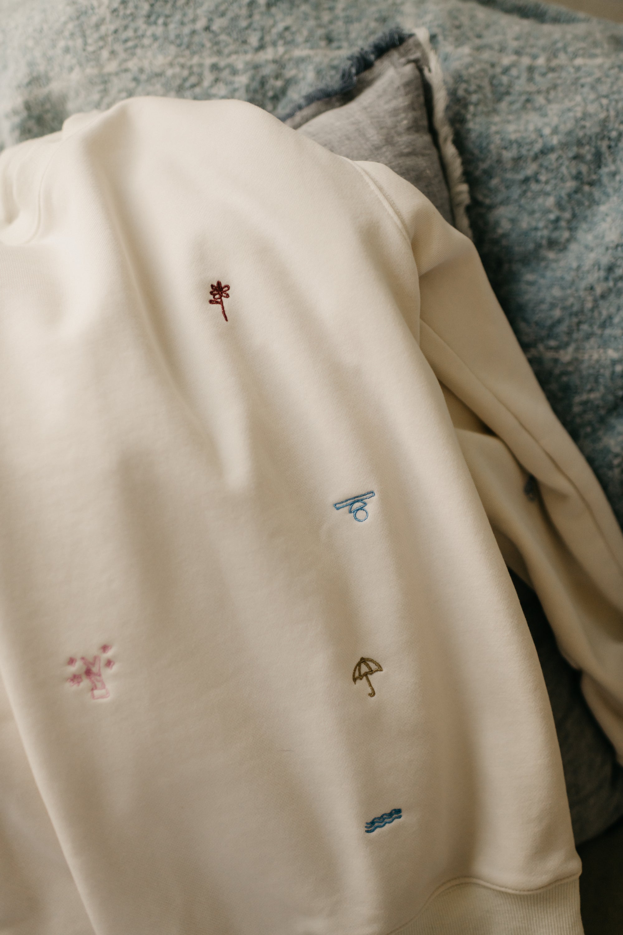 Embroidered Crew Sweatshirt