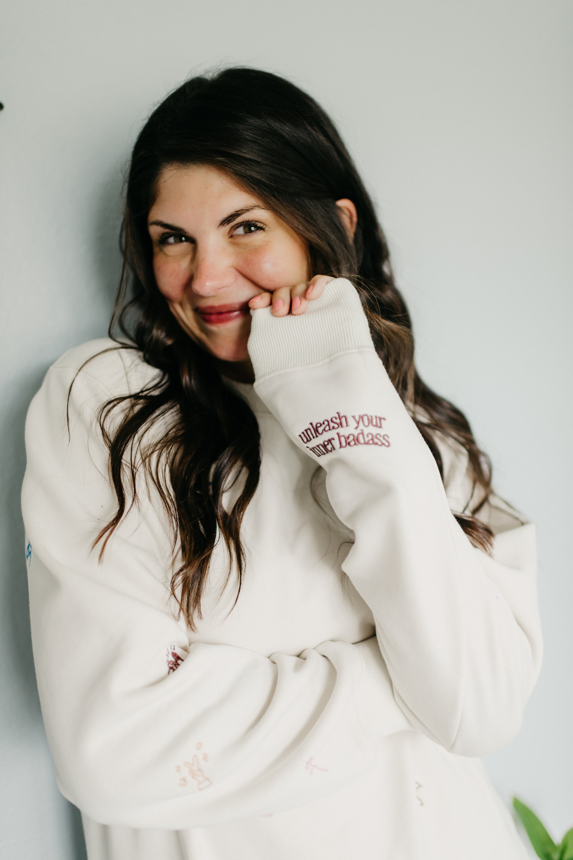Embroidered Crew Sweatshirt