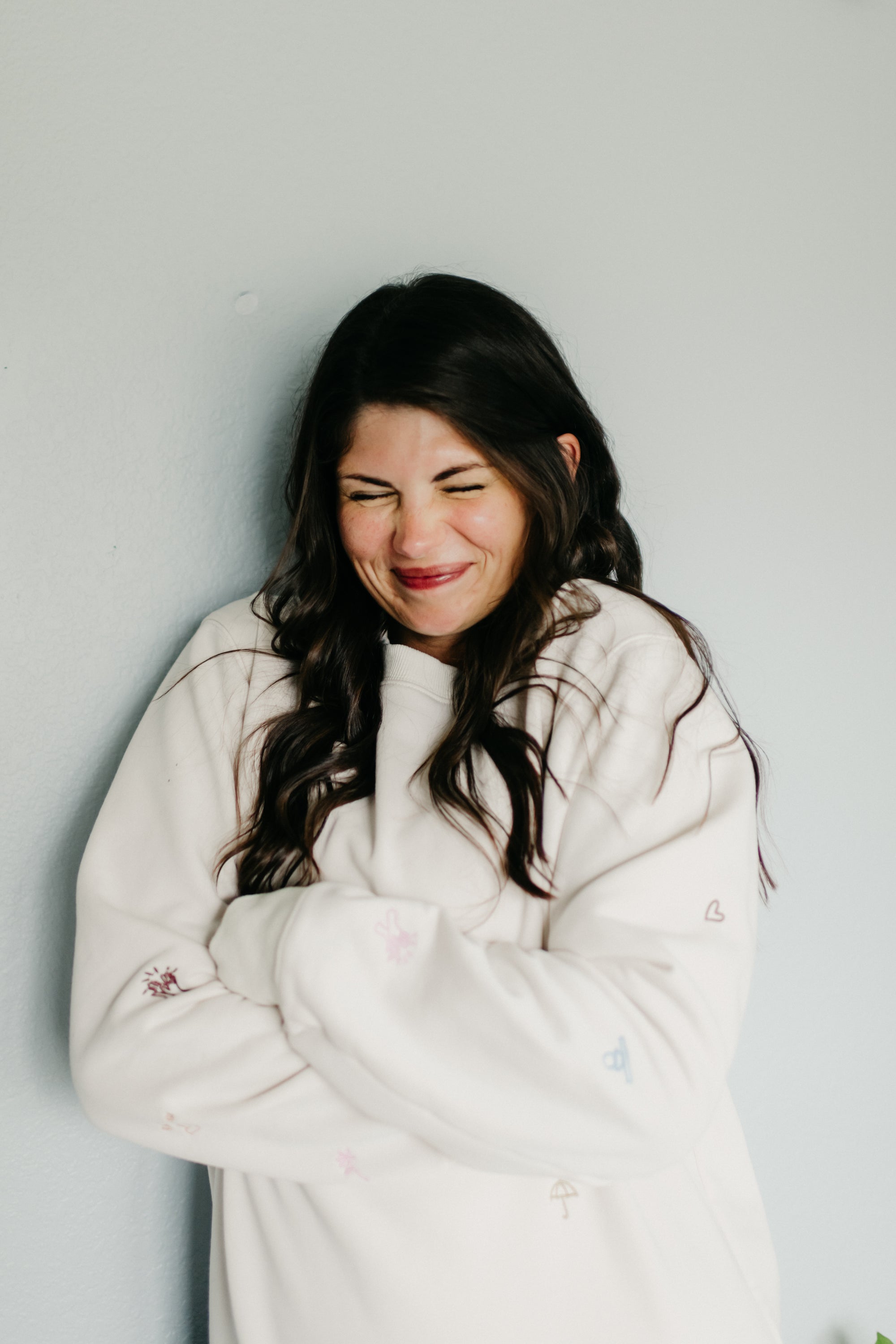 Embroidered Crew Sweatshirt