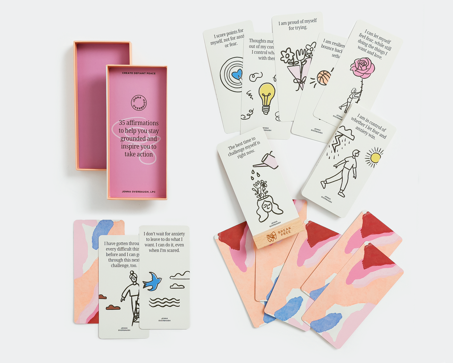 Break Free Action Cards: Pocket Size Reminders for Conquering Anxiety (PRE-ORDER: All orders expected to ship the week of 11/18)